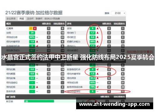 水晶宫正式签约法甲中卫新星 强化防线布局2025夏季转会 水晶宫正式签约法甲中卫新星 强化防线布局2025夏季转会